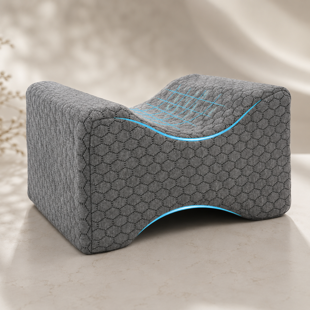 Cuscino Ergonomico per Gambe Memory Foam