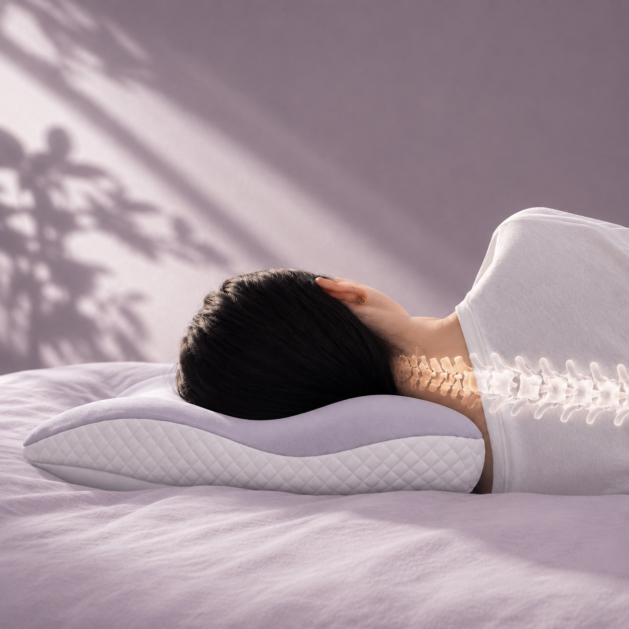 Cuscino Cervicale Ergonomico Memory Foam Butterfly