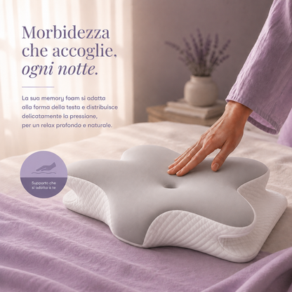 Cuscino Cervicale Ergonomico Memory Foam Butterfly