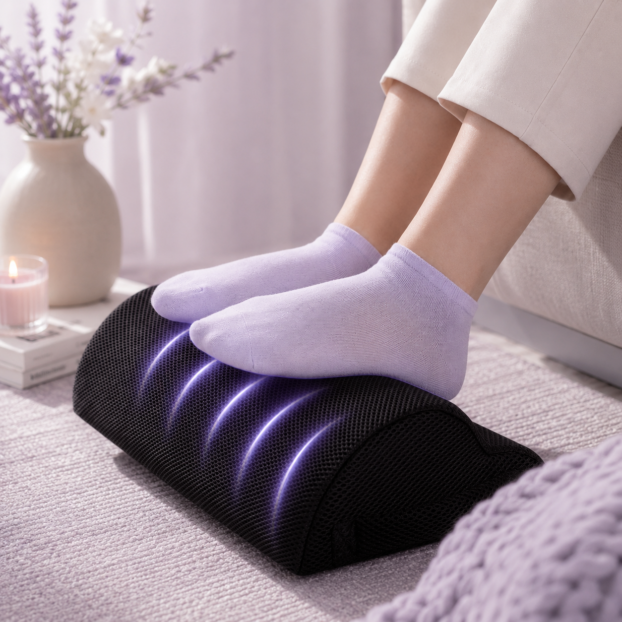 Poggiapiedi Ergonomico Memory Foam