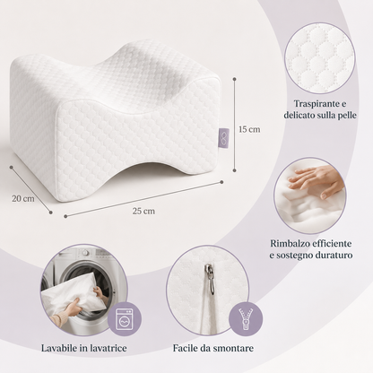 Cuscino Ergonomico per Gambe Memory Foam